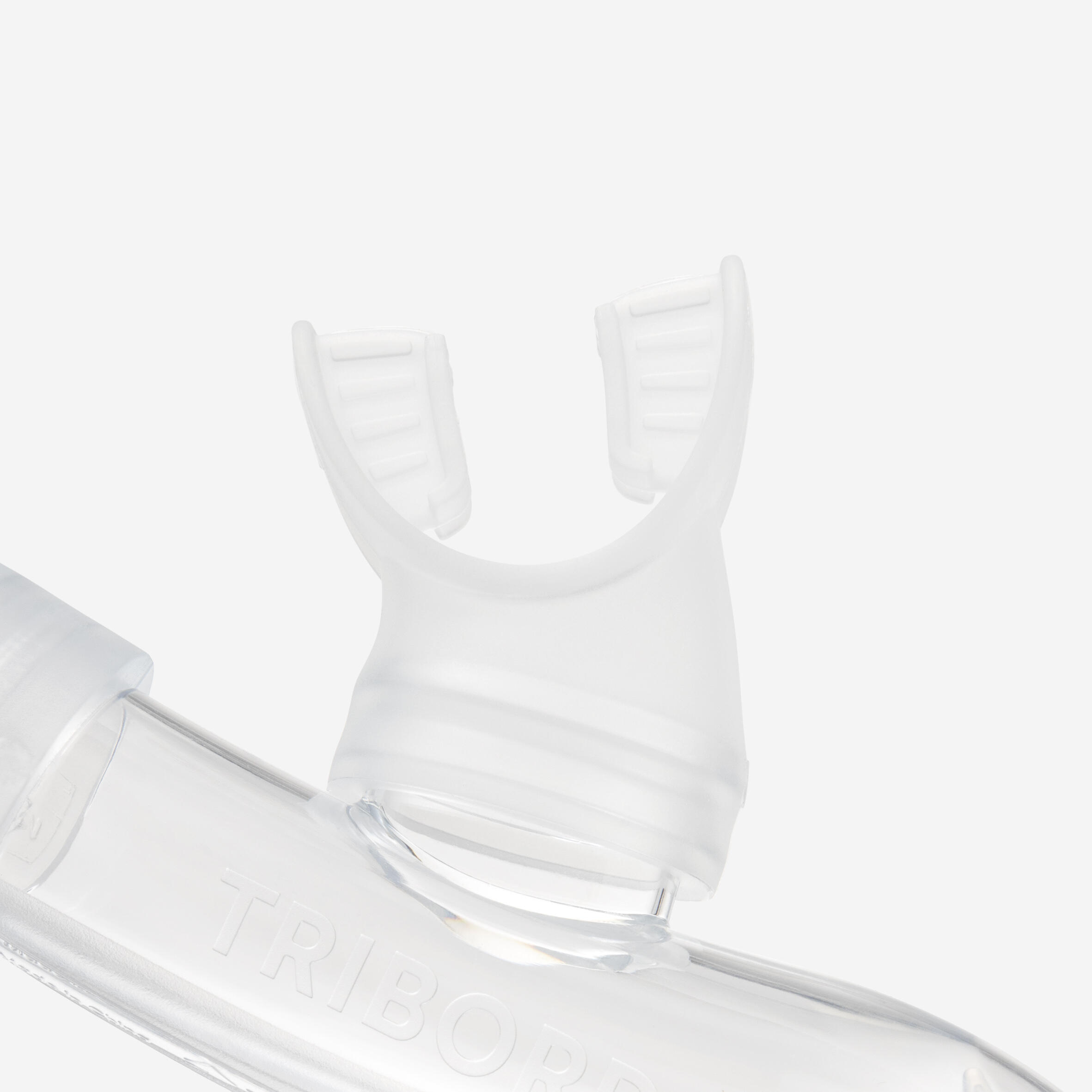 Schnorchel Kinder mit Drytop-Ventil transparent/gelb 5/8