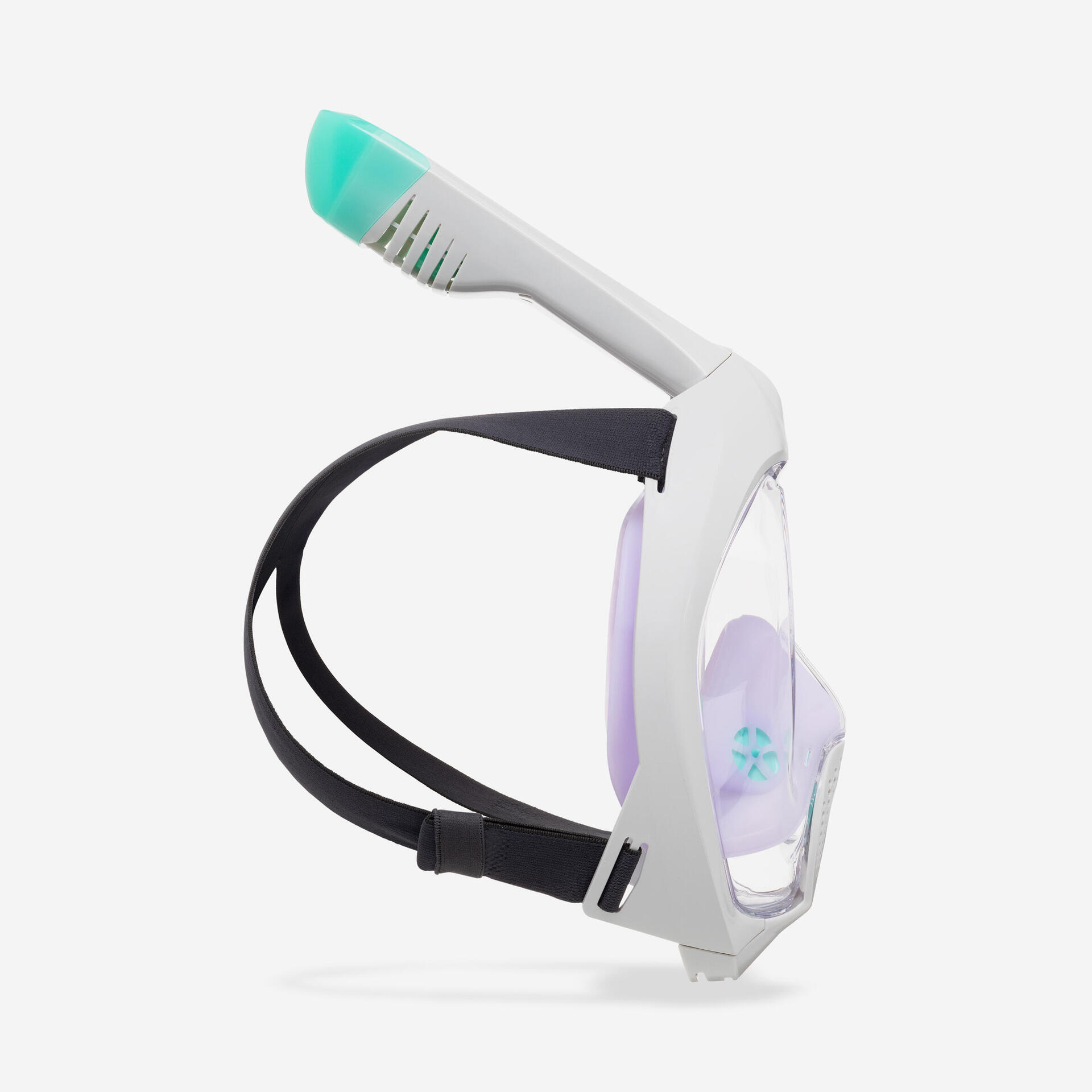Surface snorkelling mask Easybreath + with acoustic valve > age 10 - purple