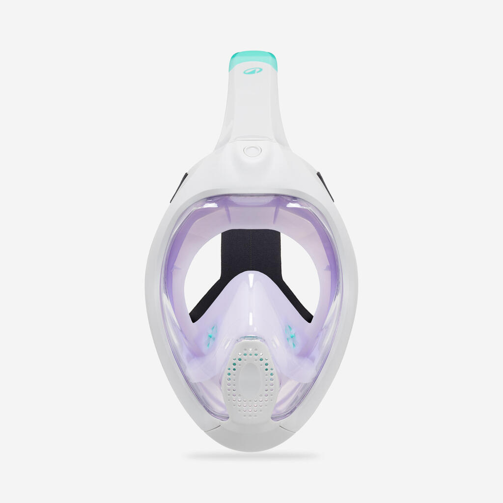 Masque snorkeling surface easybreath + avec valve acoustique > 10 ans - Violet