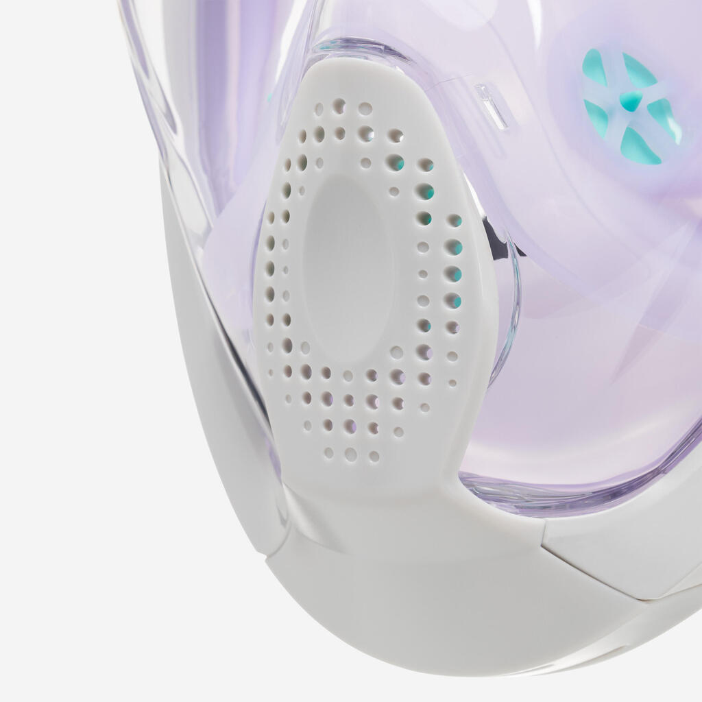 Μάσκα Surface snorkelling Easybreath + με ακουστική βαλβίδα > 10 ετών - μωβ