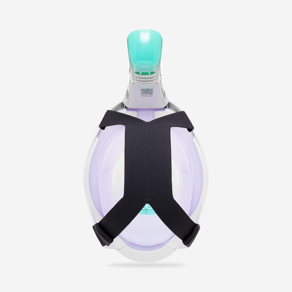 Masque snorkeling surface easybreath + avec valve acoustique > 10 ans - Violet