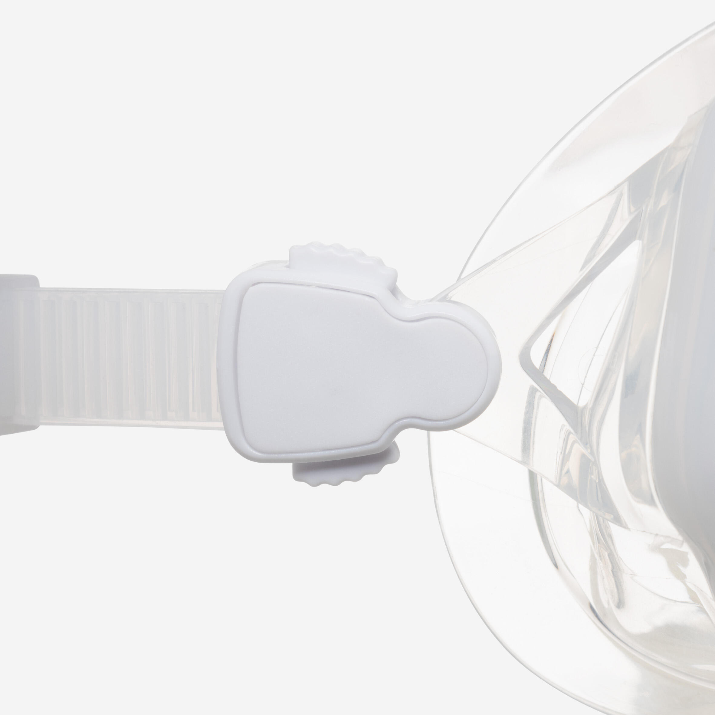 Duikbril 500 Dual anti-condens wit 8/10