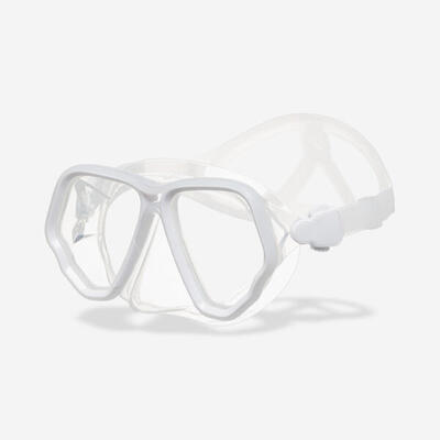 Tauchmaske Anti-Beschlag-Schutz 500 Dual weiß