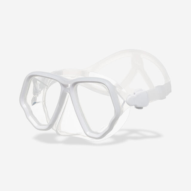 Tauchmaske Anti-Beschlag-Schutz 500 Dual weiß