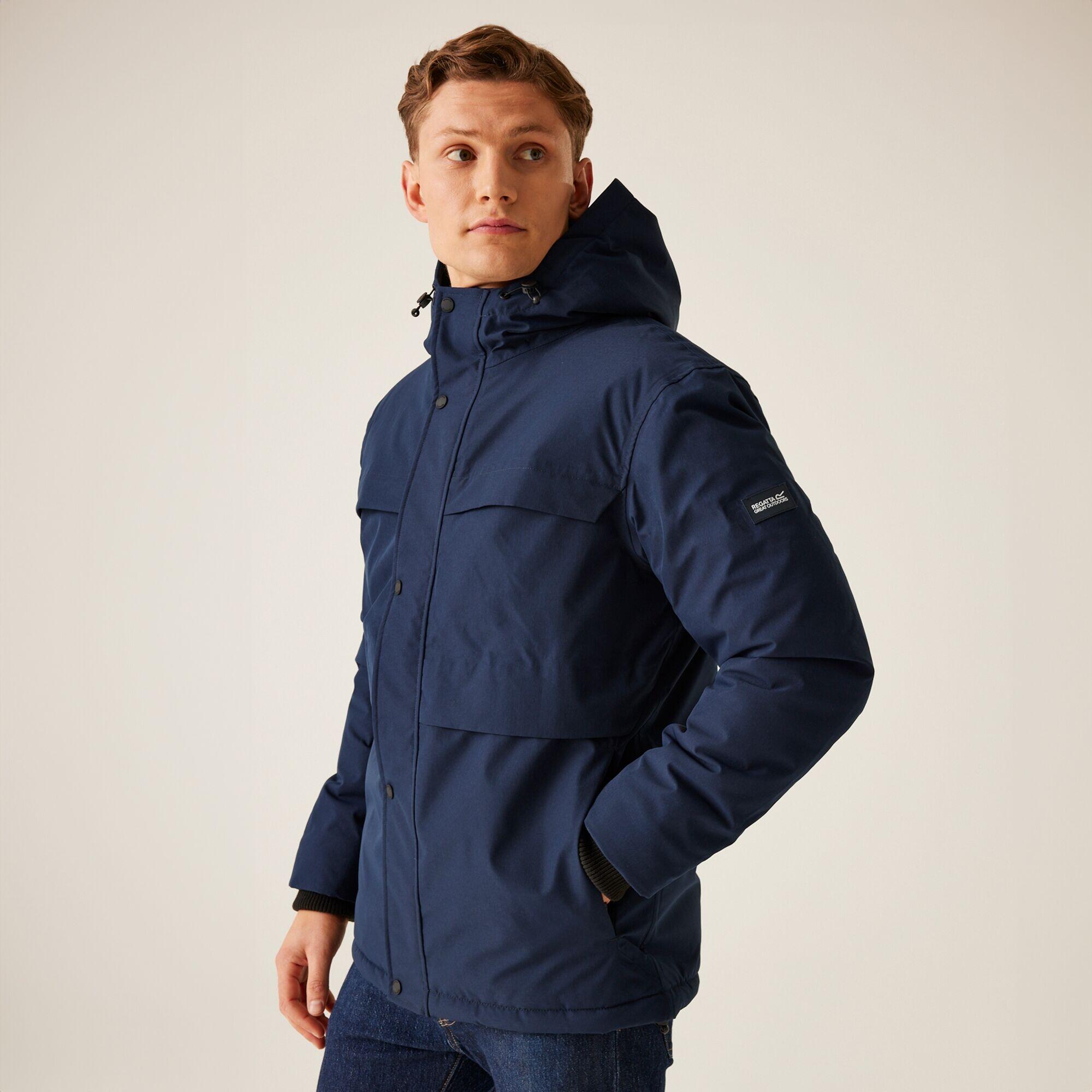 REGATTA Men's Waterproof Insulated Jacket | Navy | Ronin II