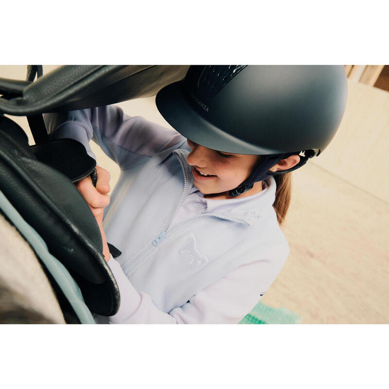 Casque équitation adulte et enfant - 520 bleu cosmos