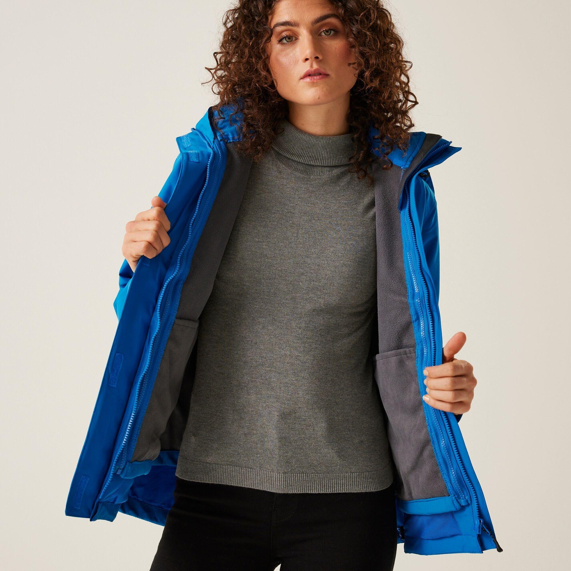 Women's Waterproof Stretch 3 in 1 Jacket | Oxford Blue | Kingsley 7/9