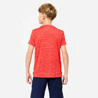 Kids' Synthetic Breathable T-Shirt S500 - Red