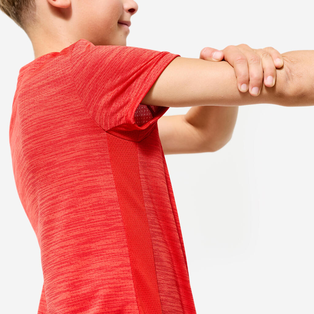 T-shirt enfant synthétique respirant - 500 blue