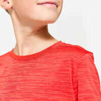 Kids' Synthetic Breathable T-Shirt S500 - Red