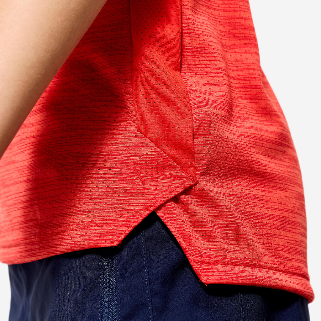 Kids' Synthetic Breathable T-Shirt S500 - Red