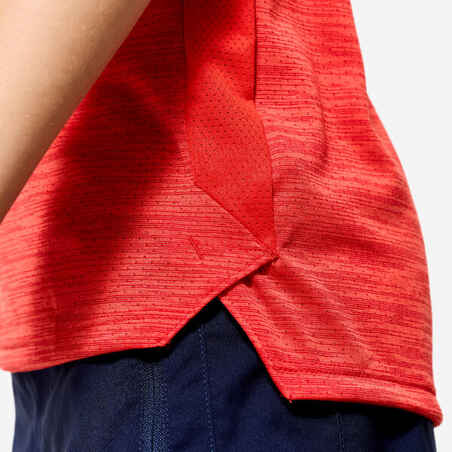 Kids' Synthetic Breathable T-Shirt S500 - Red