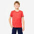 Kids' Synthetic Breathable T-Shirt S500 - Red