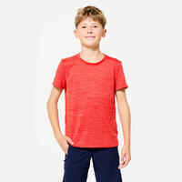 Kids' Synthetic Breathable T-Shirt S500 - Red