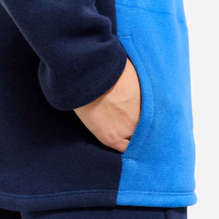 Kids' Warm Zip-Up Tracksuit Warmy - Blue
