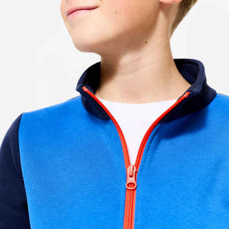 Kids' Warm Zip-Up Tracksuit Warmy - Blue