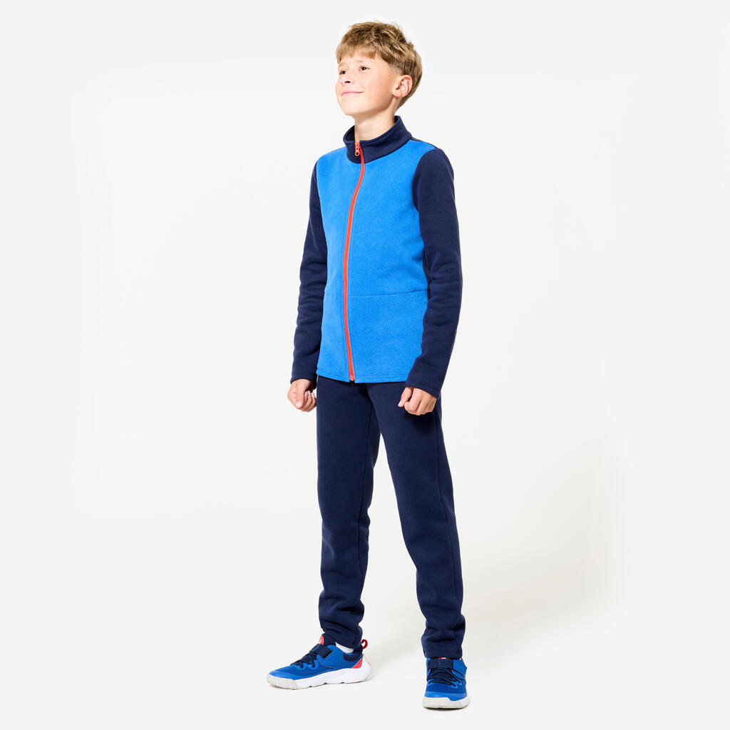 Survêtement chaud enfant - Warmy zip bleu