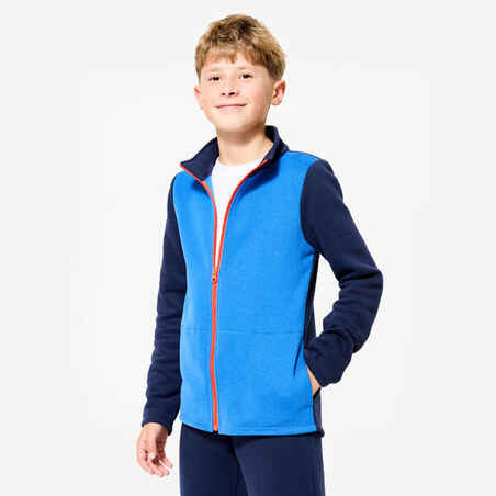 Kids' Warm Zip-Up Tracksuit Warmy - Blue