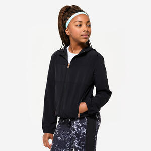 Chaqueta Múltiples Deportes Niños Negro Ligera Transpirable