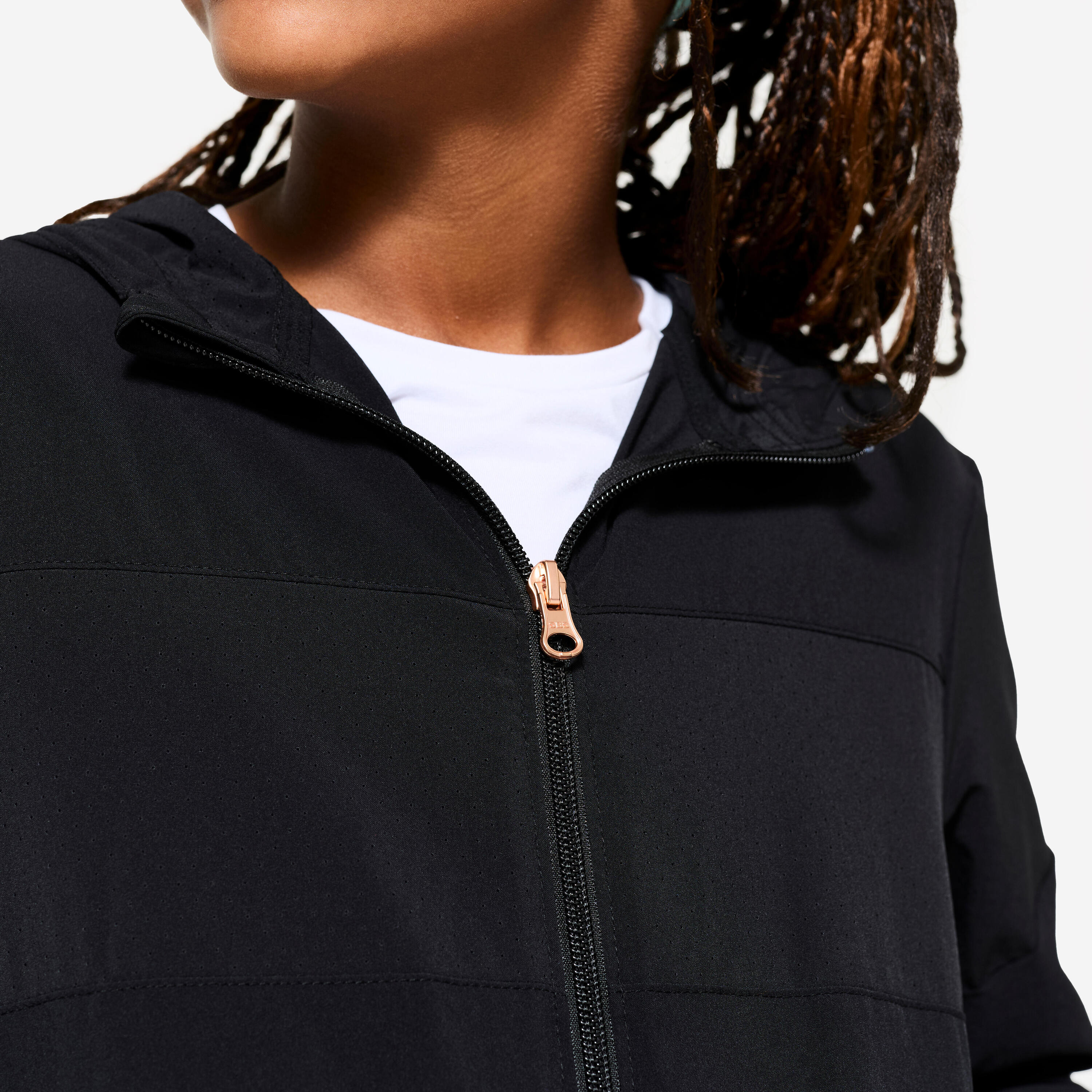 Chaqueta Múltiples Deportes Niños Negro Ligera Transpirable 5/6