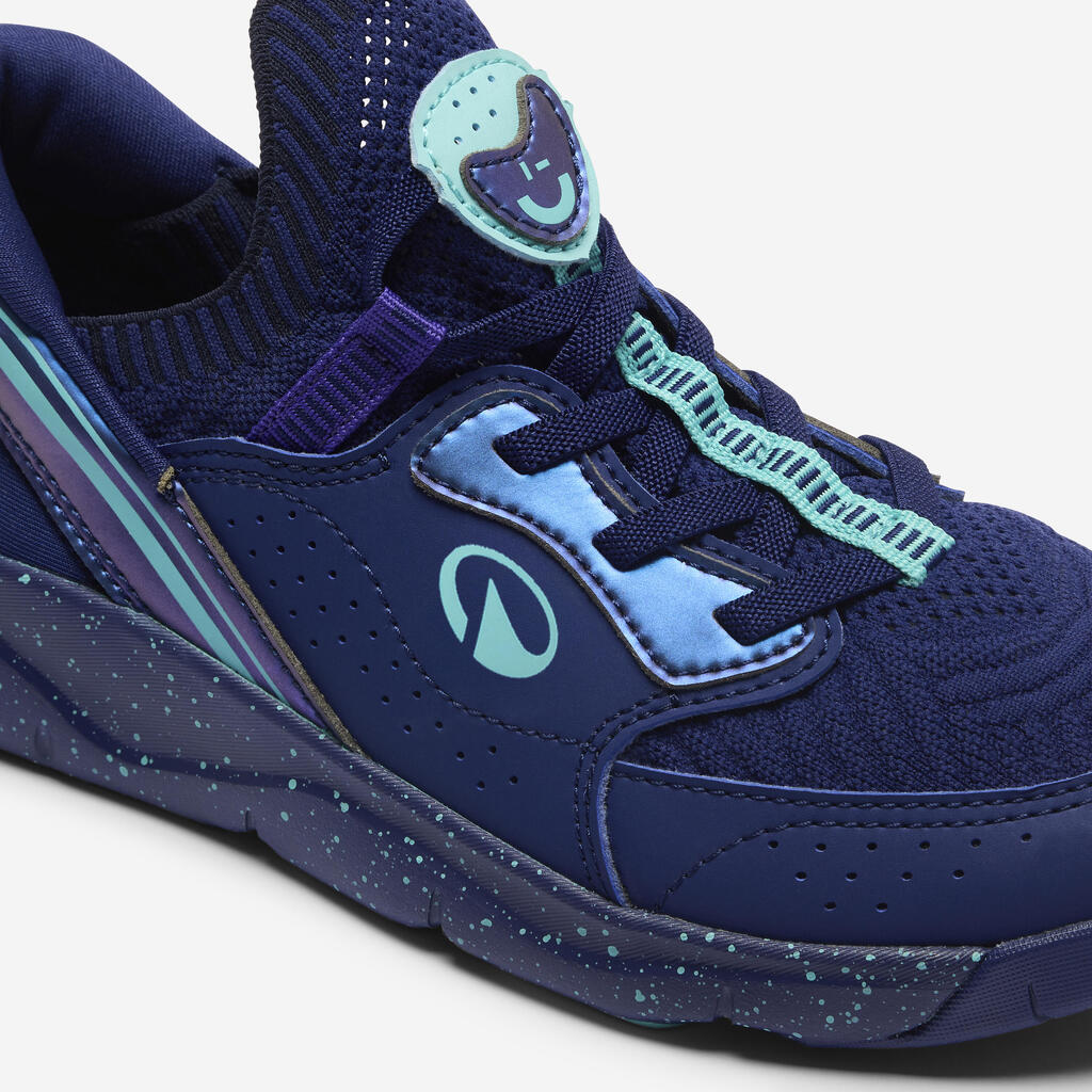 Sportschuhe Kinder einfaches Anziehen - Playful Easy blau/weiß 
