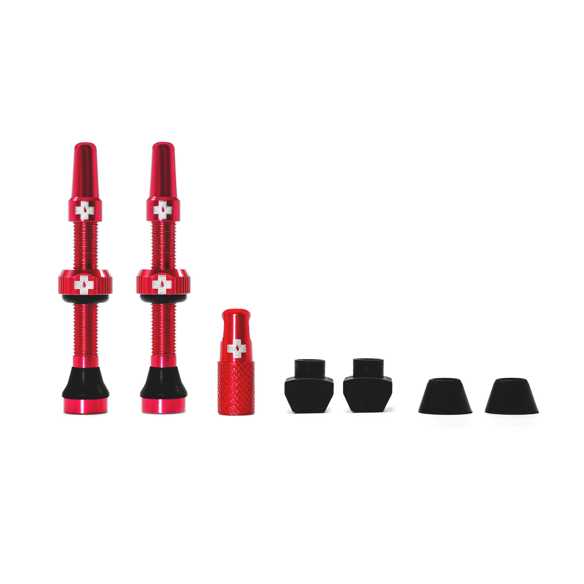 MUC-OFF Tubeless Valve Kit V2 44mm Red