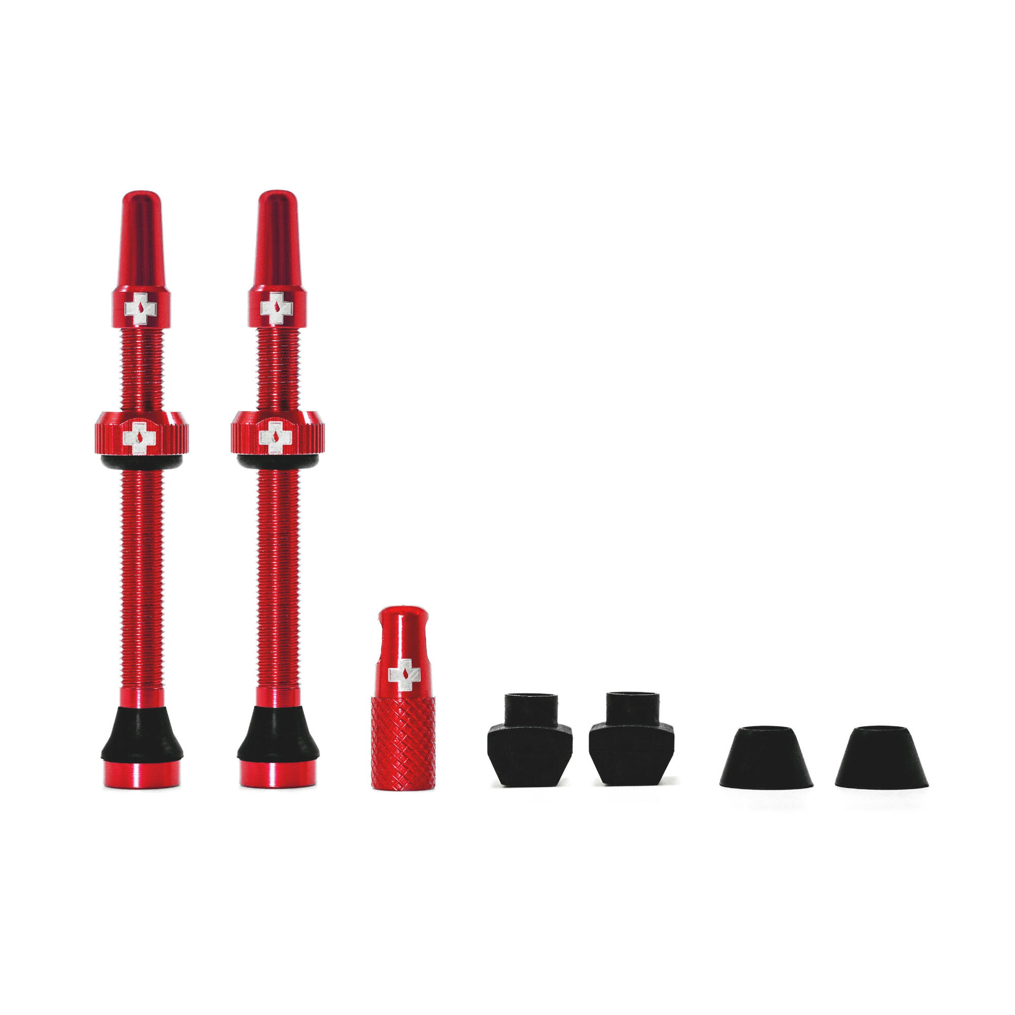 MUC-OFF Tubeless Valve Kit V2 60mm Red