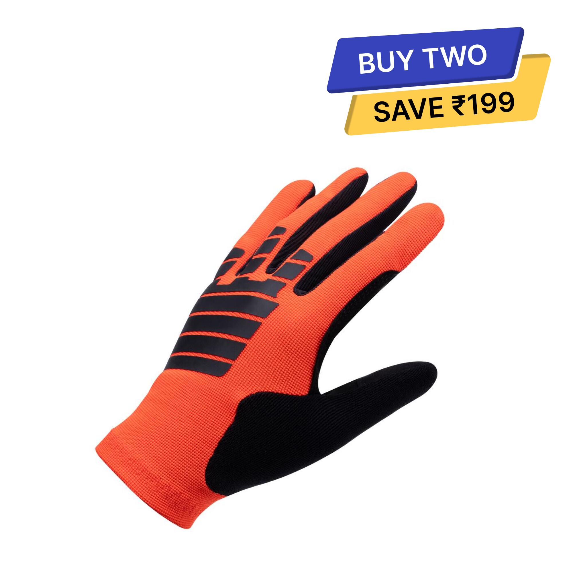 Guantes Ciclismo MTB 500 Rojo Confort 8/20