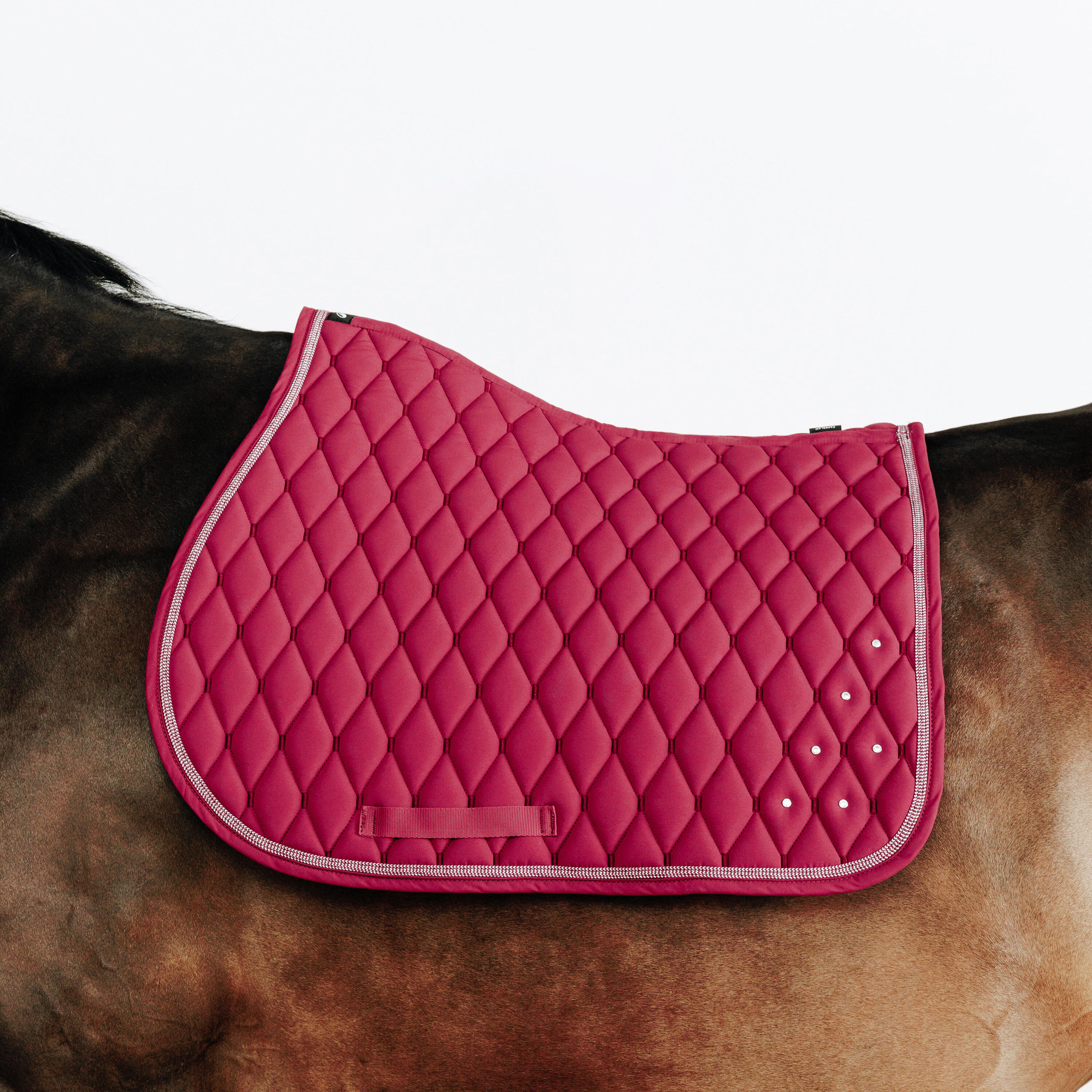 FOUGANZA Zadeldek 500 strass roze