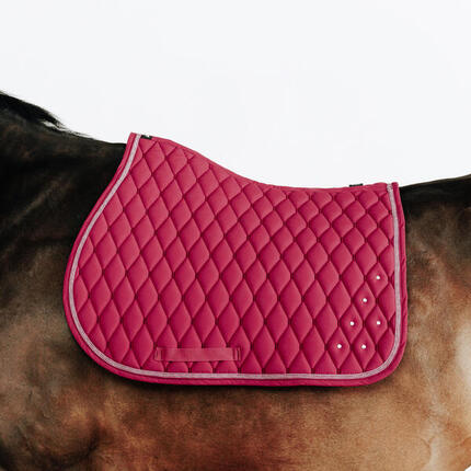 Tapis de selle équitation strass Cheval et Poney - 500 cèdre gelé