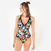 Maillot de bain de surf 1 pièce fleuri Femme - Isa azalea multicolore