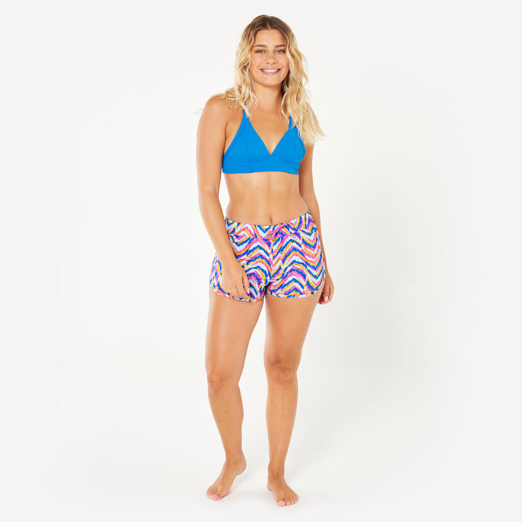 Women's boardshorts - Tini pandor blue pink and yellow