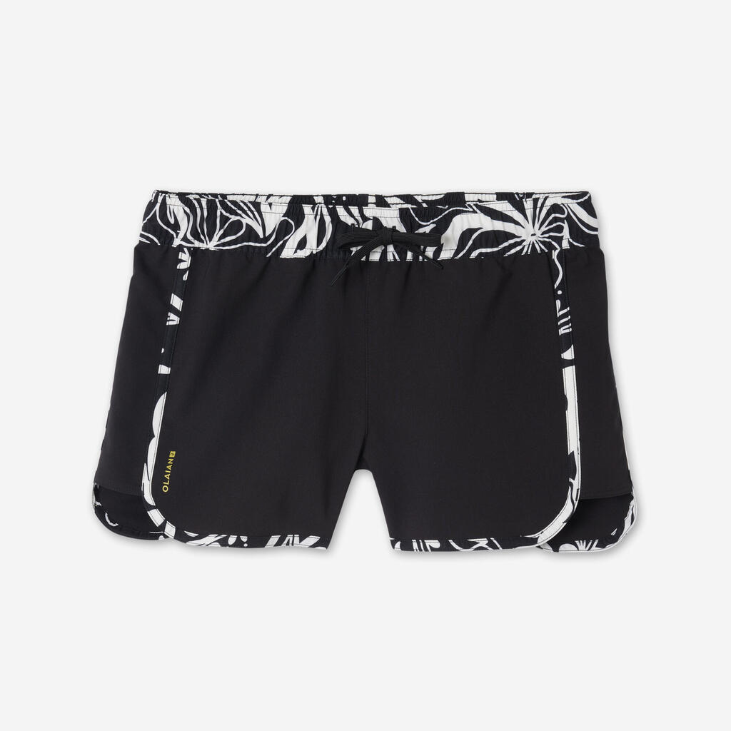 Short de bain surf Femme - Tini pandor bleu rose et jaune