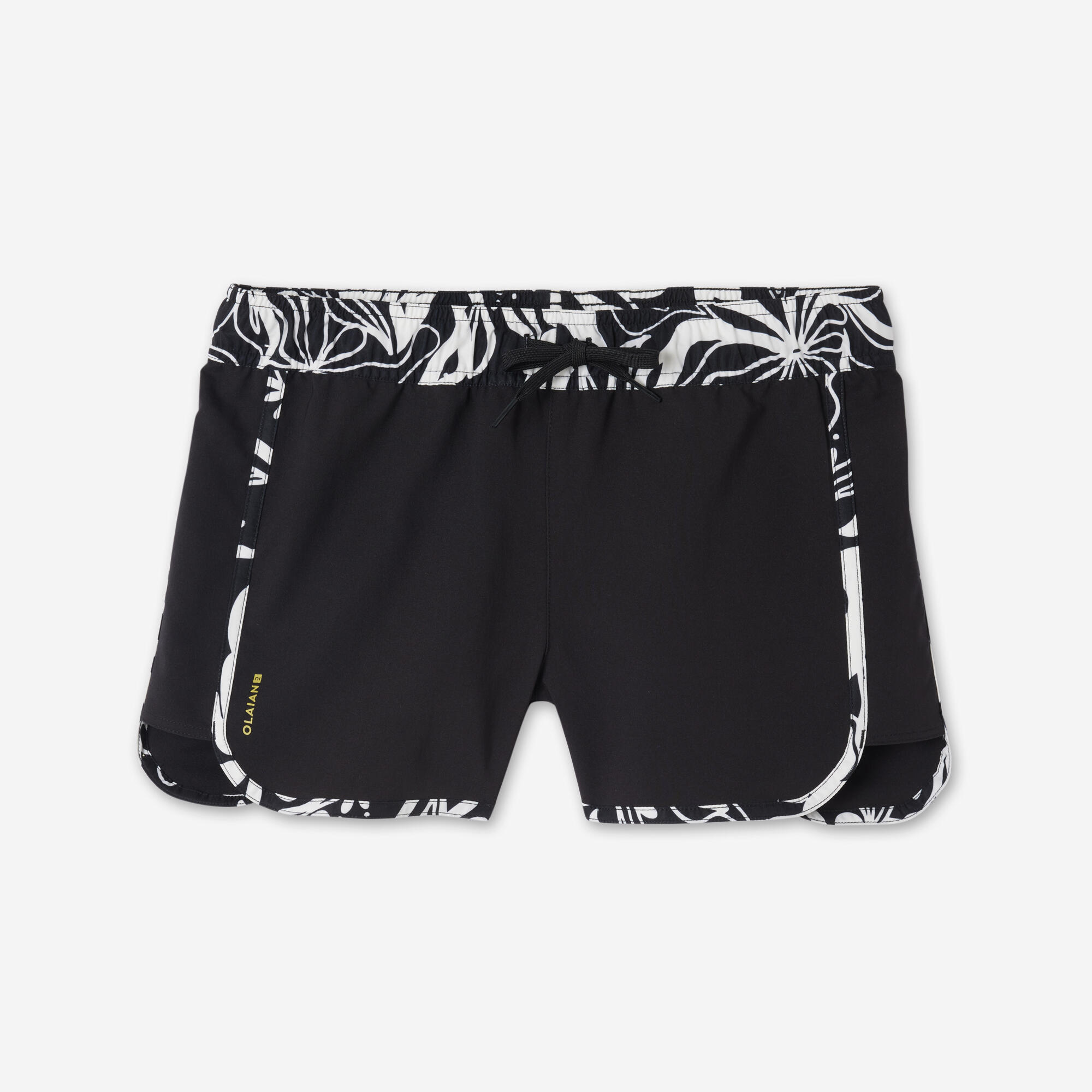 Women's boardshorts - Tini black and white 6/7