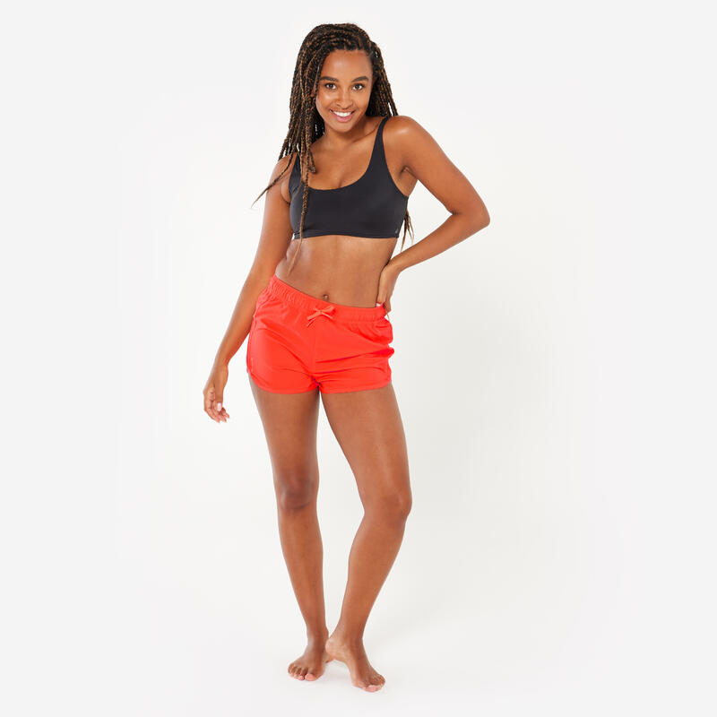 Short de bain surf Femme - Tini orange fluo