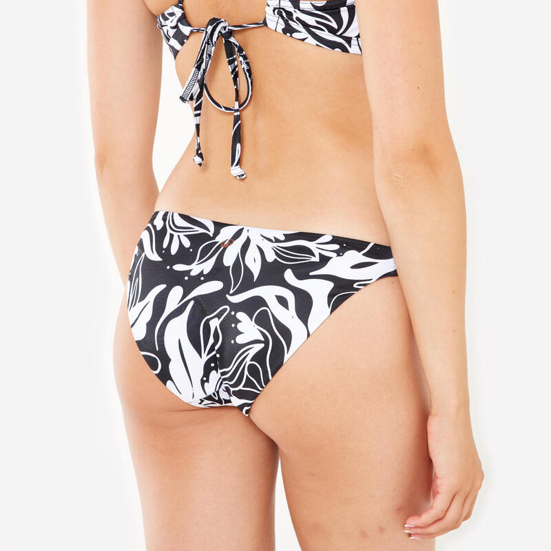 Kadın Standart Kesim Bikini Altı - Siyah/Beyaz - Desenli - ALY