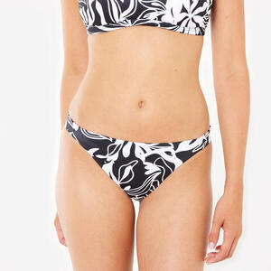 Braga bikini Mujer laterales elásticos Negro/Blanco