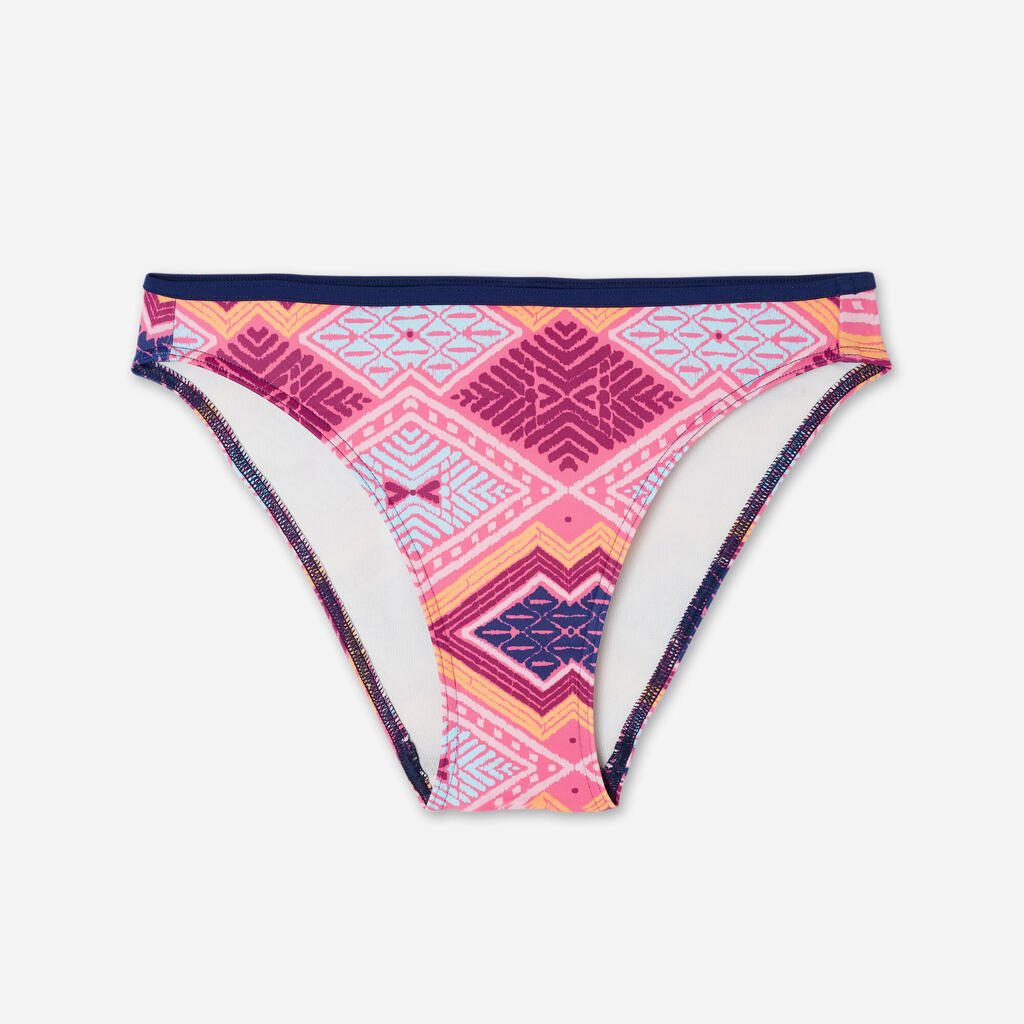 Panty de bikini de surf rosa sangría para mujer Nina Keyshot