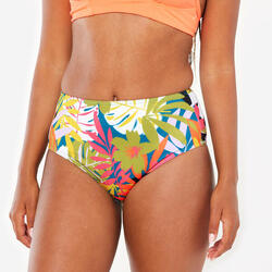 Bas de maillot culotte taille haute fleuri surf Femme - Romi multicolore
