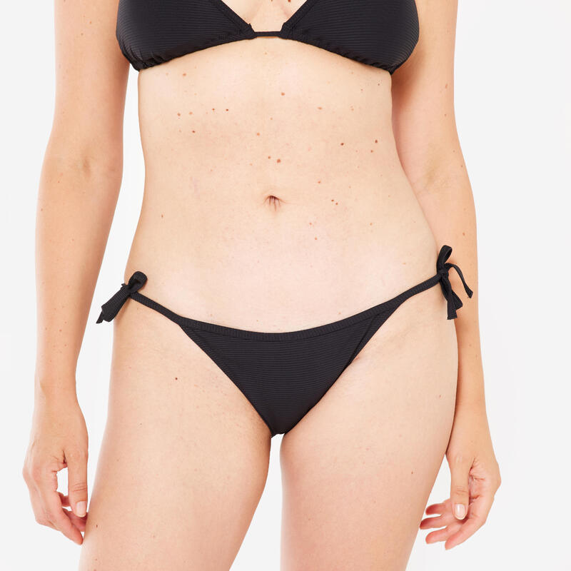Kadın İpli Bikini Altı - Siyah - Dokulu - SOFY