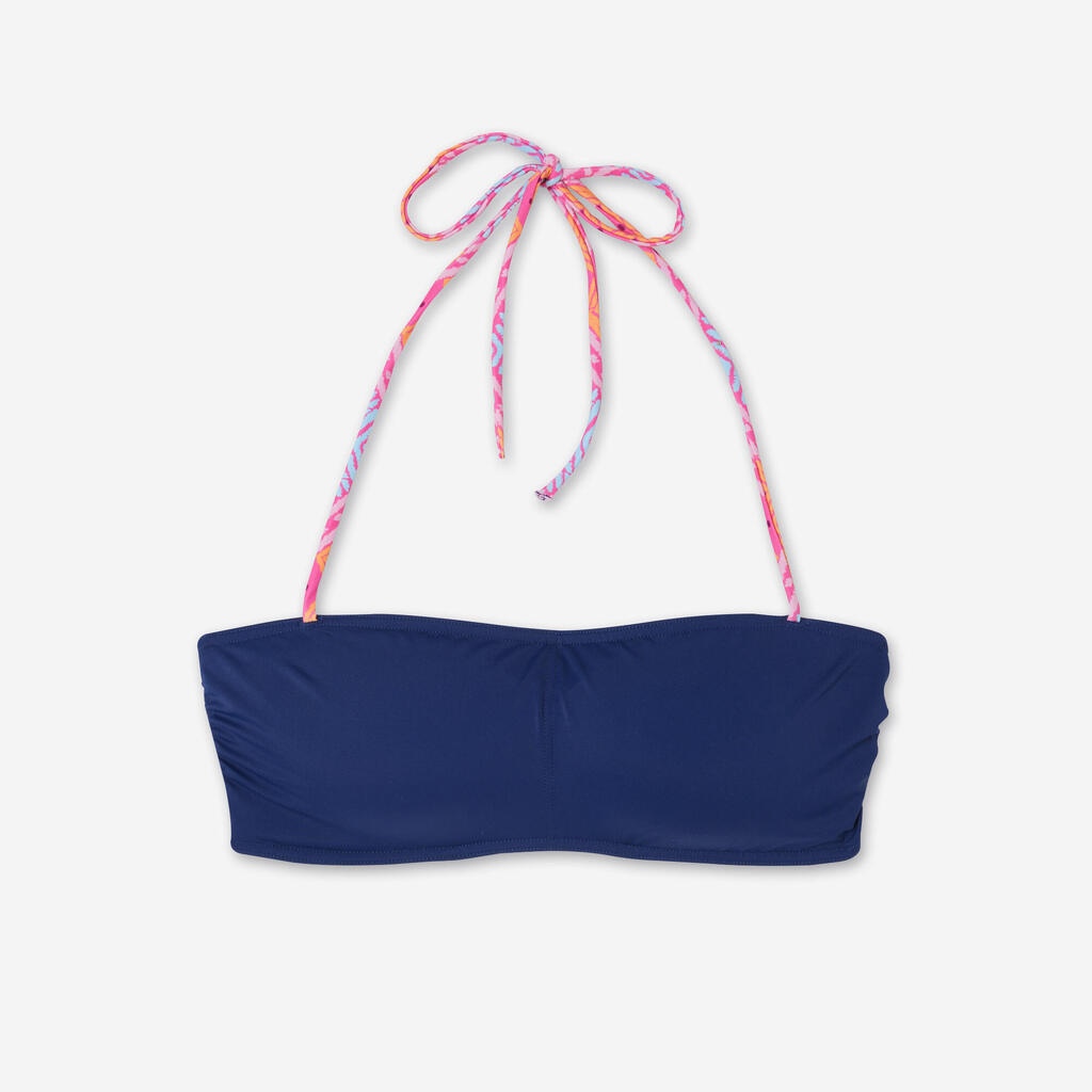 Women’s surfing bandeau bikini top - Lori green