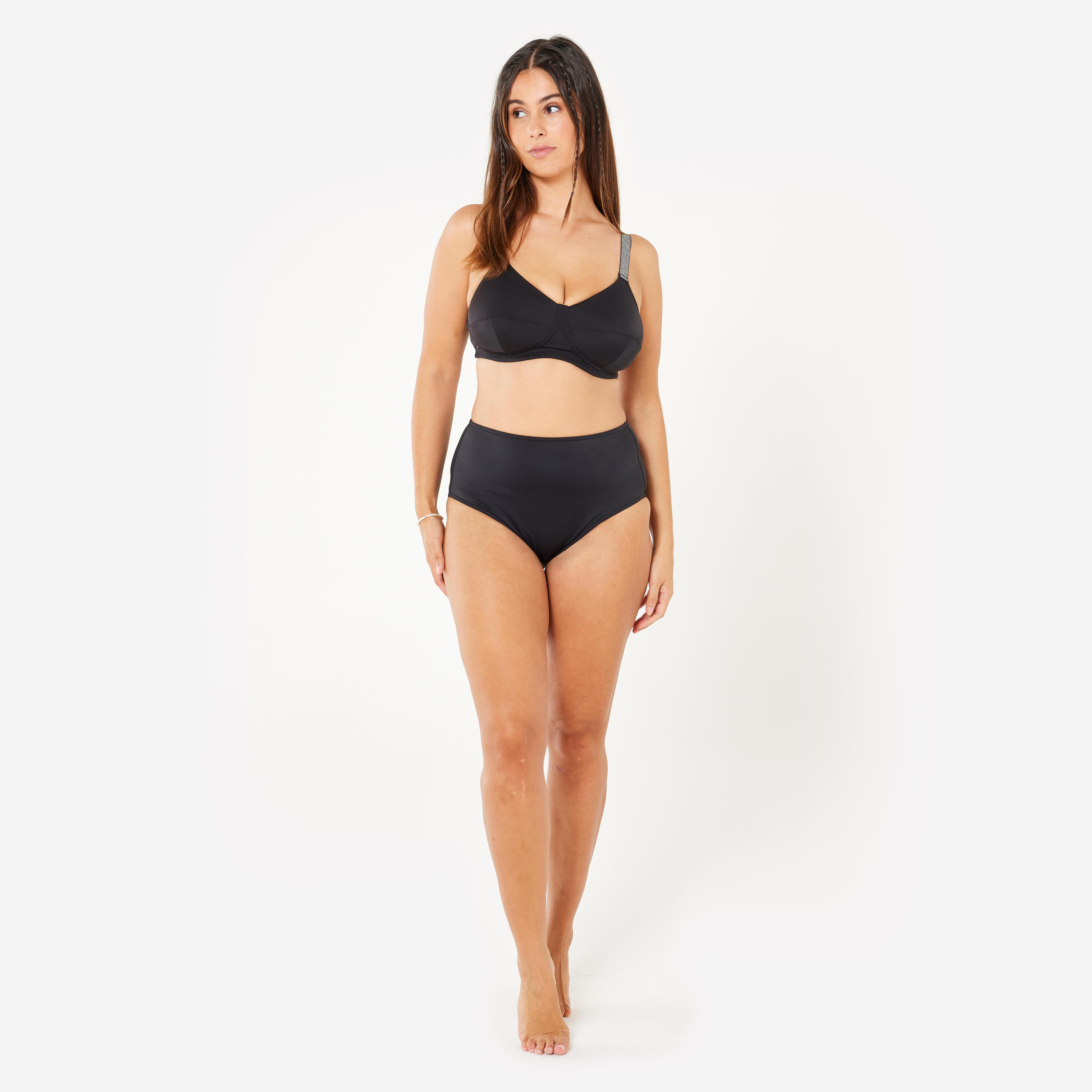 HAUT DE MAILLOT DE BAIN BALCONNET ASTRID NOIR ARMATURES TEXTILES CONFORT ABSOLU 2/7