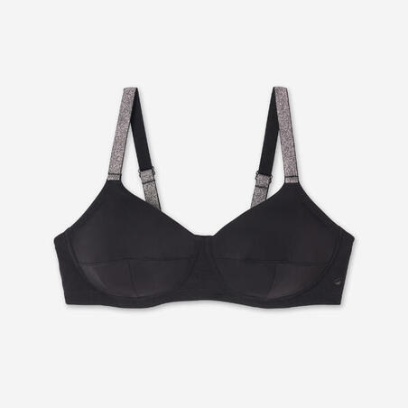 ВЕРХ КУПАЛЬНИКА  ТЕКСТИЛЬНЫМИ КОСТОЧКАМИ ЧЕРНЫЙ ASTRID