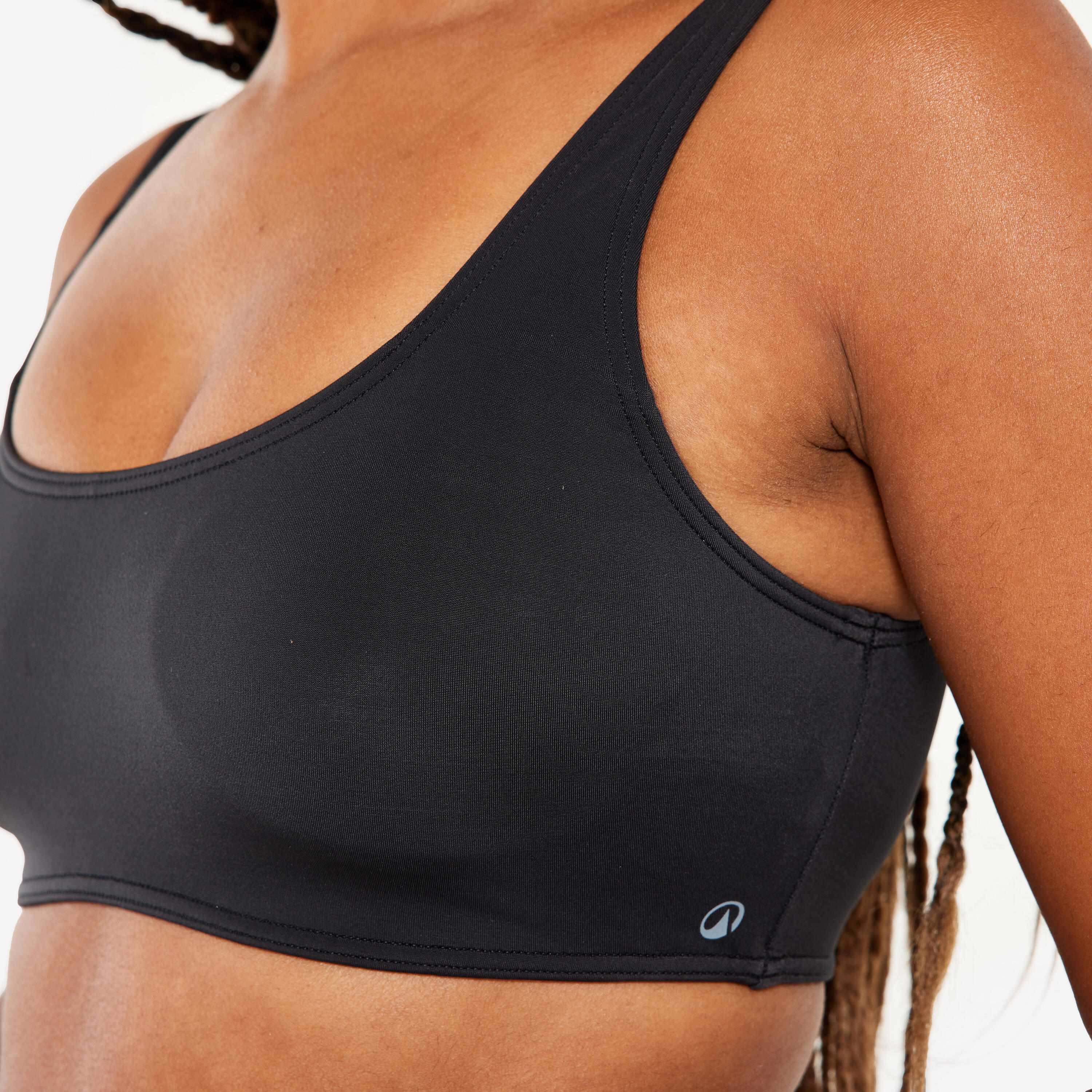 Top bikini Mujer deportivo rellenos extraíbles negro 5/7