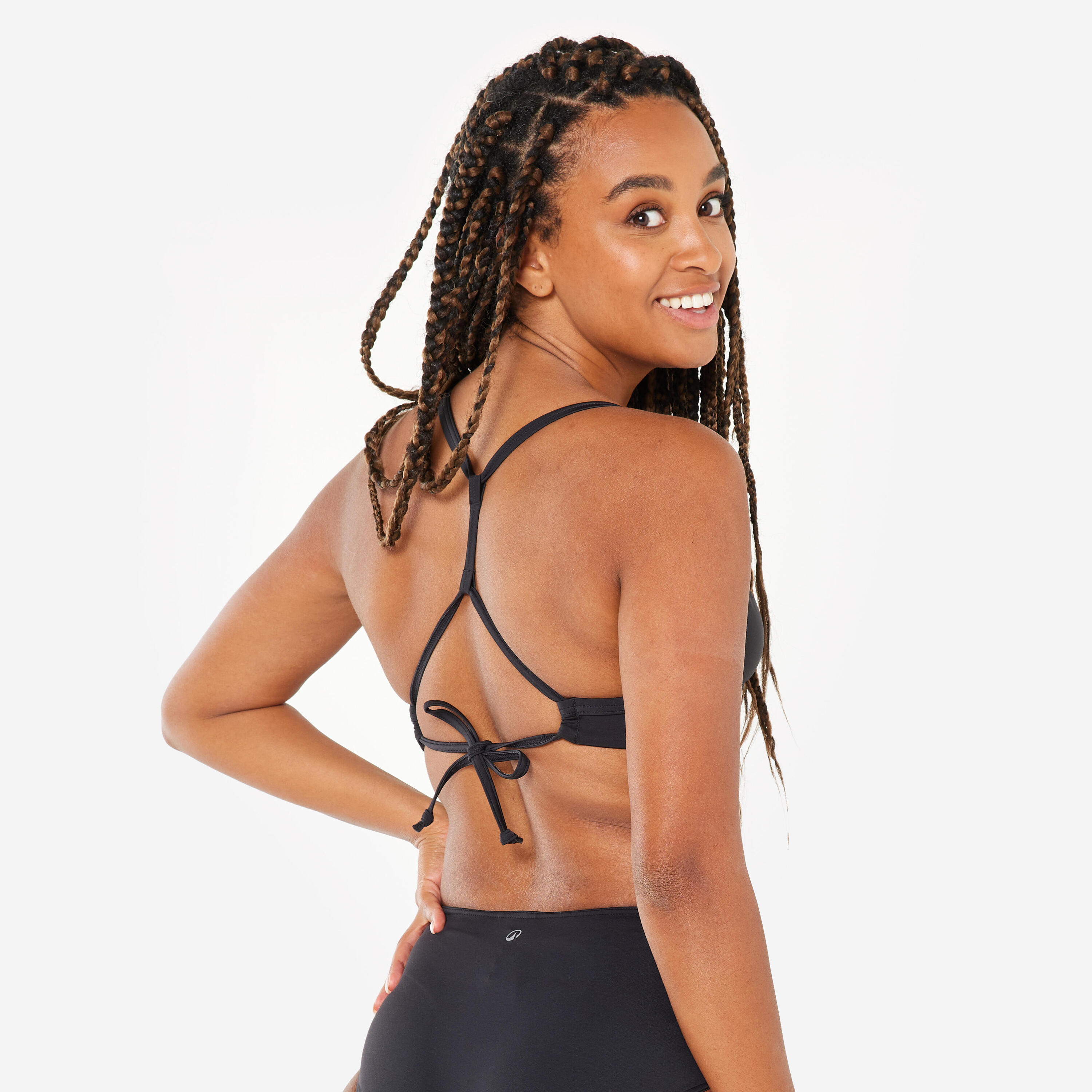 WOMEN'S SWIMSUIT TOP WITH DOUBLE-ADJUSTABLE BACK BEA NOIRE 4/7