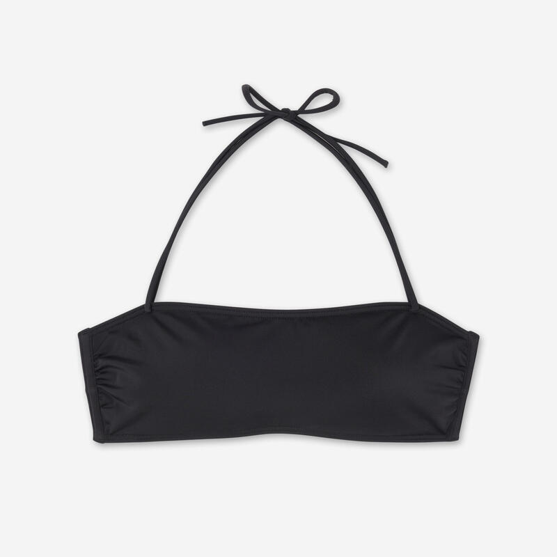 Kadın Çıkarılabilir Pedli Straplez Bikini Üstü - Siyah - LAURA