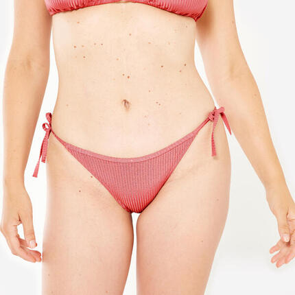 Bas de maillot de bain culotte nouée femme surf sofy rose