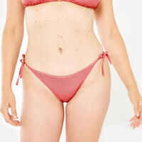 WOMEN'S SURFING TIE SIDE SWIMSUIT BOTTOMS SOFY - PINK