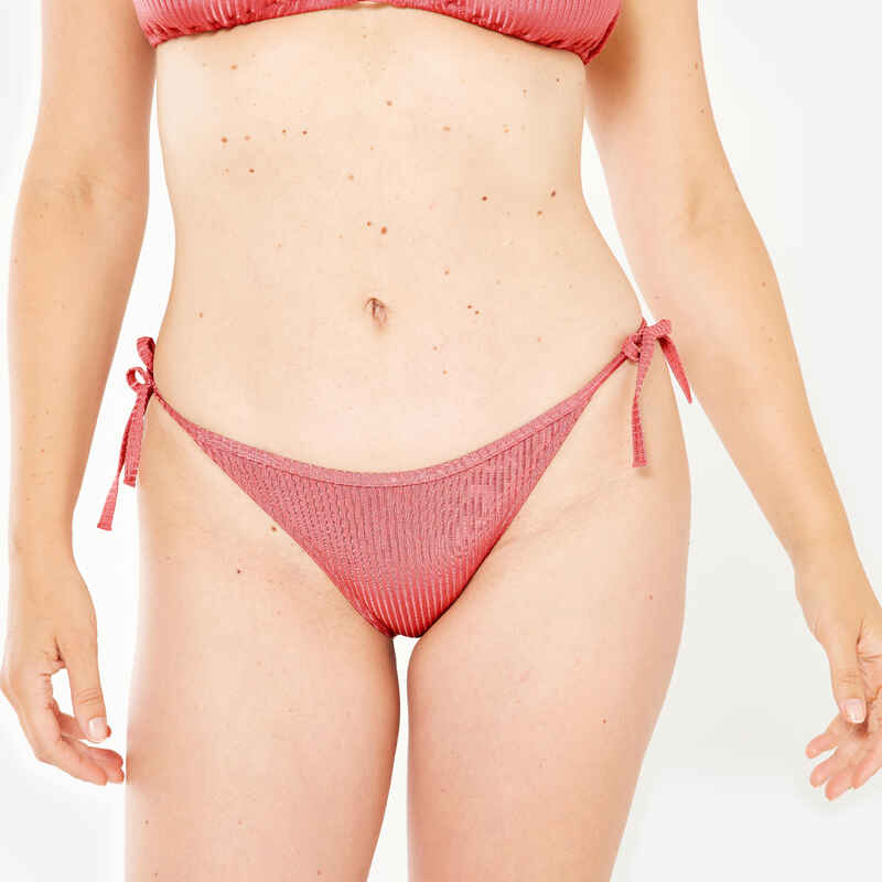 WOMEN'S SURFING TIE SIDE SWIMSUIT BOTTOMS SOFY - PINK