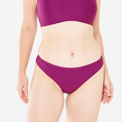 Bas de maillot tanga texturé surf Femme - Lulu violet